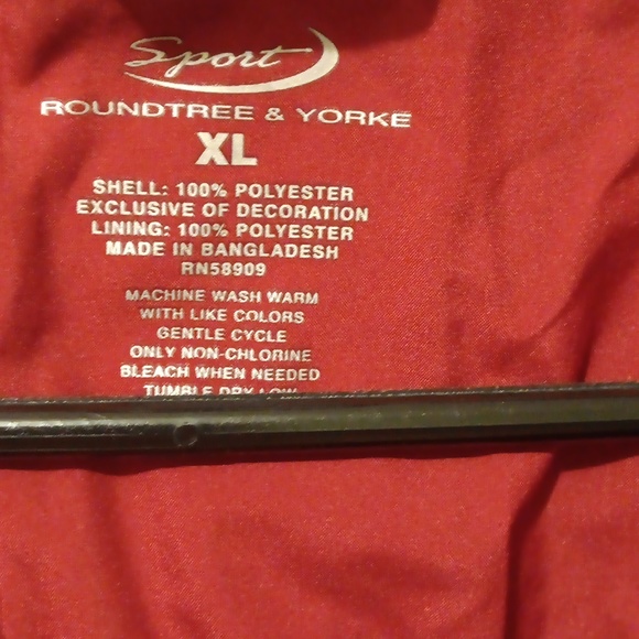 Roundtree & Yorke Sport Jacket, Men's, Sz XL, Maroon & Gray EUC - Picture 3 of 5